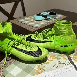 Nike Mercurial superfly 5 FG ACC electric green soccer cleats men